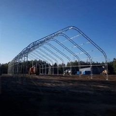 W40’xL80’xH23′ Double Truss Storage Shelter 22OZ PVC Canvas Building Shelter