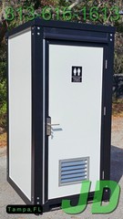 New Premium Quality Portable Toilet Bathroom Sink Single Stall Semi Permanent