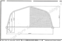 40x80x18 DuroSPAN Steel Farm Storage Hay Barn Building Kit Ends Walls Included