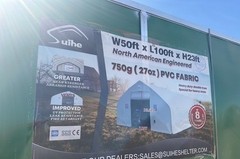 Suihe Heavy Duty Storage Building 50 x 100, 50x100x23 NEW