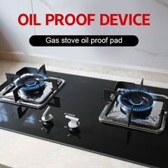 10Pcs/set Thickened Aluminum Foil Covers Gas Stove Oil Proof Pad Cookware Parts