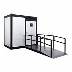 ADA Portable Restroom Handicap Accessible Toilet with Sink Light Vent Fan