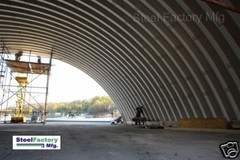 Steel Factory Mfg Q41x80x16 Metal Prefab Arch Quonset Storage Building Kit