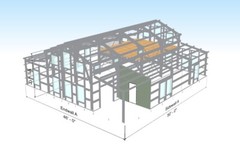 46 X 50 TEXAS HURRICANE RATED Barn Style Barndominium Kit