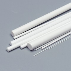 250mm Solid ABS Round Tube Plastic Pipe Round Rod Material Dia of 1mm 2mm ~ 6mm