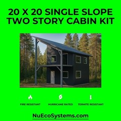 DIY Fire Resistant Steel 34 X 32 Cabin, Barndominium or Steel Home Kit