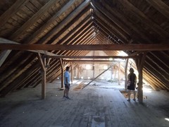 Historic Beam and Post Frame for Chalet