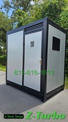 New Economical Steel Frame Semi-permanent Portable Shower Toilet Combo Bathroom