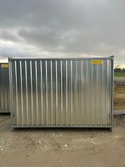 TOP 170 m construction fence made of sheet metal closed mobile fence barrier