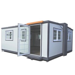 15x20x8FT Foldable Mobile Prefab House 268 ft² Prebuilt Home Matel + Aluminum