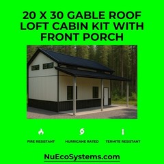 DIY Fire Resistant Steel 34 X 32 Cabin, Barndominium or Steel Home Kit