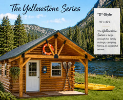 Log Cabin Kit 16’x42′ **** SHIPPING NATIONWIDE!! **** The Yellowstone Series+