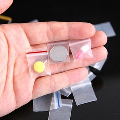 100Pcs PE Plastic Packaging Bag Ziplock Bag Pill Packaging Bag 2×3/2.5×3/3.5x5cm