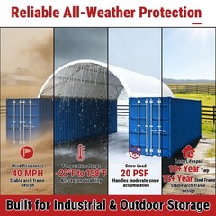 20’x40′ Heavy Duty Container Shelter Canopy Conex Roof Storage Kit