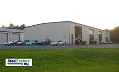 Steel Factory Mfg 50x50x16 Prefab Auto Repair Commercial Truck Storage Building