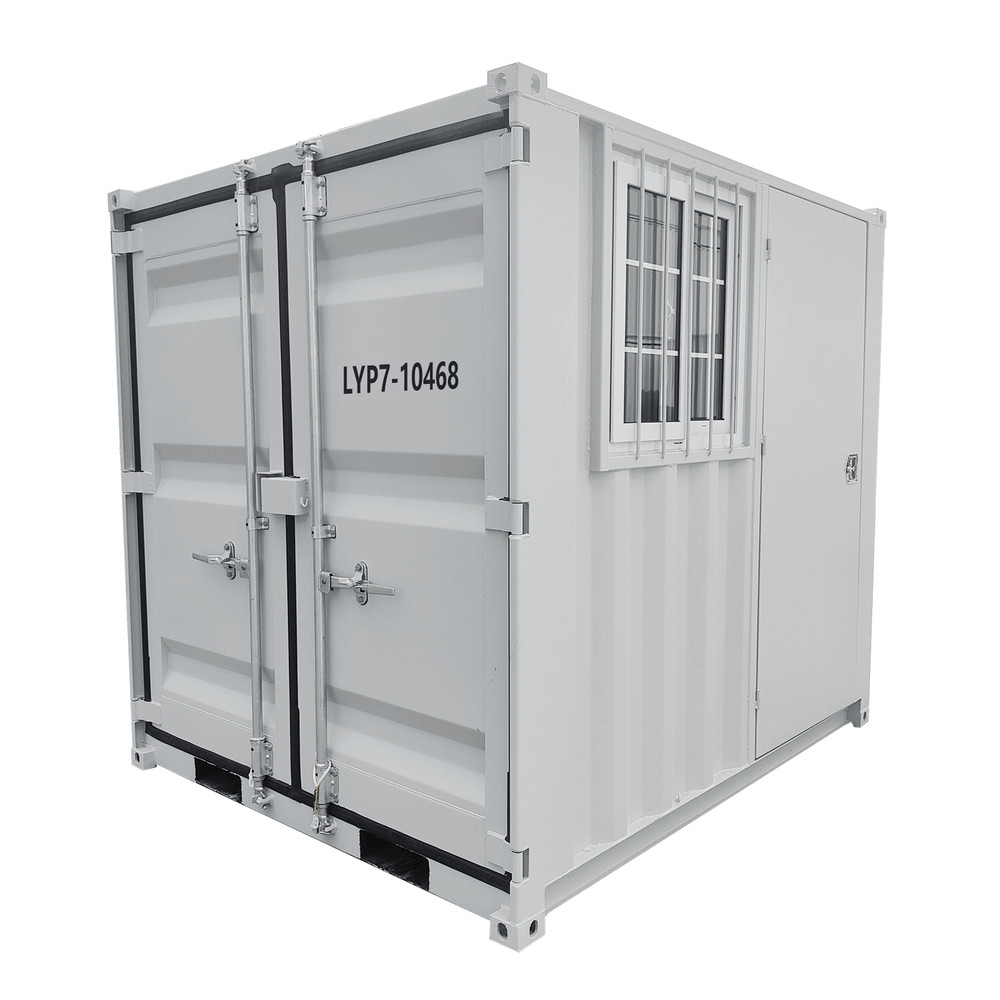 7FT Cubic Shipping Container | Lockable Door & Window | Portable Office | Storag