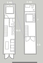2 Story Luxury Container Home 34.5ft X 8ft With Balcony
