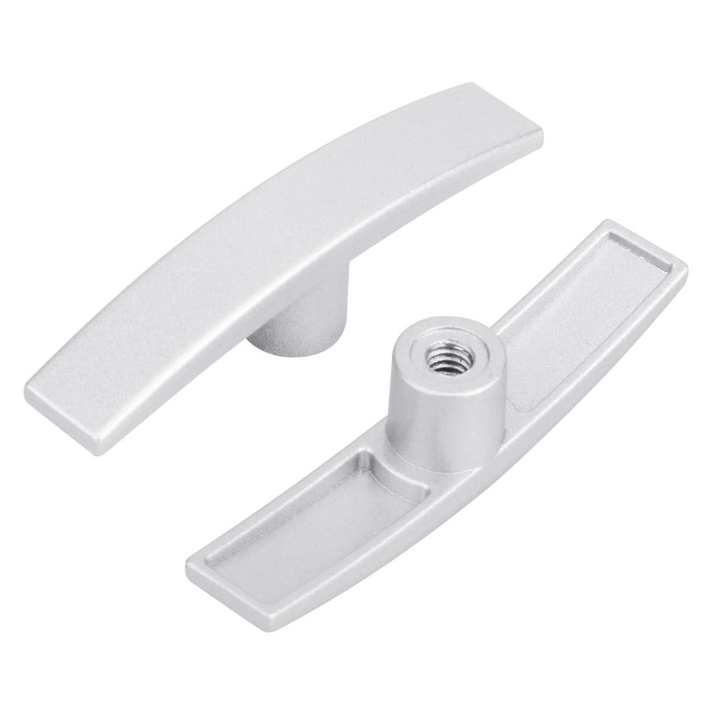 SAQXK 2pcs Aluminum T Handle RV Camper Waste Valve Handles T1003-6MN, White