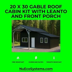 DIY Fire Resistant Steel 34 X 32 Cabin, Barndominium or Steel Home Kit