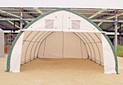 20x30x12 Canvas Fabric Building Shelter w/ Metal Frame, Camper, Boat Storage NEW