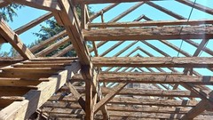 Historic Beam and Post Frame for Chalet