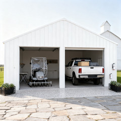 45x25x14FT Metal Garage Barn Shed Galvanized Steel Carport Storage Shed w/2-Door