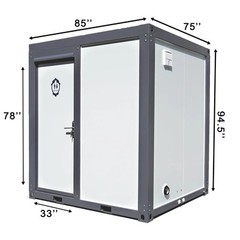 Bastone Private Toilet Stalls w/ Sink &Showers Mobile Toilet Portable Restrooms