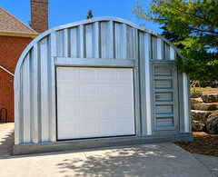 16x24x12 Engineered Steel Building Kit | DuroSPAN Clear-Span Arch System w/ Ends
