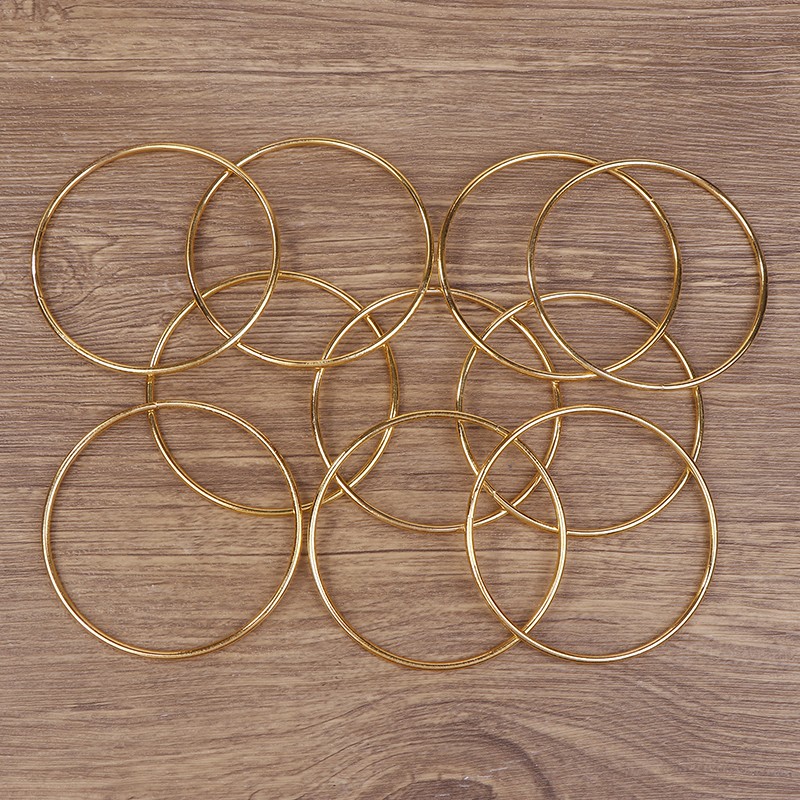 10 Pcs Gold Dream Catcher Metal Rings Hoops Macrame Ring For Dreamcatchers
