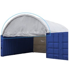 Chery 40’x40’x13′ Half Front Panel Container Canopy Shelter Parts