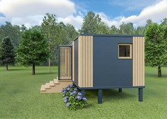 Tiny house, mobile holiday home with equipment