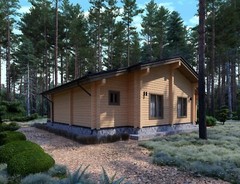 1440sq.ft LOG HOUSE KIT #LH-135 ECO FRIENDLY WOOD PREFAB DIY BUILDING CABIN HOME