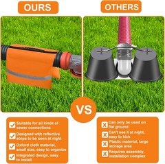 RV Sewer Weight Bag,RV Hose Fastening Device with Reflective orange 1pack