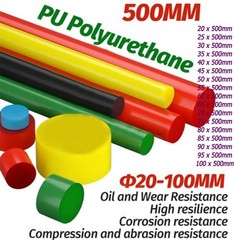 PU Polyurethane Solid Round Rod Bar Stick 20mm-100mm Elastic Shock Absorber