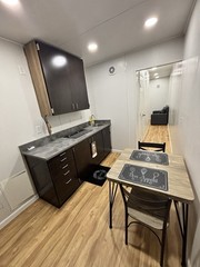 Contemporary Prefabricated Shipping Container Home 1BR 1BA Kitchen 320ft² Modern