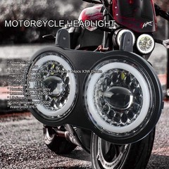 Motorcycle LED Headlight Buell XB Halo White