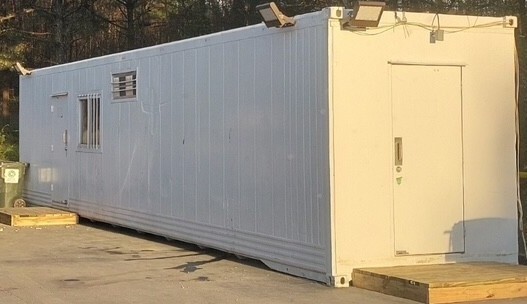 40′ Ground Level Jobsite Office with Restroom Mobile Container Trailer | Atlanta