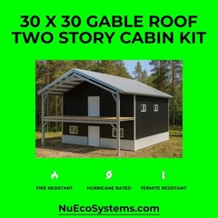 U.S. Made Fire Resistant 26 X 34 Cabin, Barndominium or Steel Home Kit