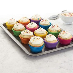 5Pcs Round Silicone Mold Cupcake Muffin Cup Baking Cookies Egg Tart Jelly Mold