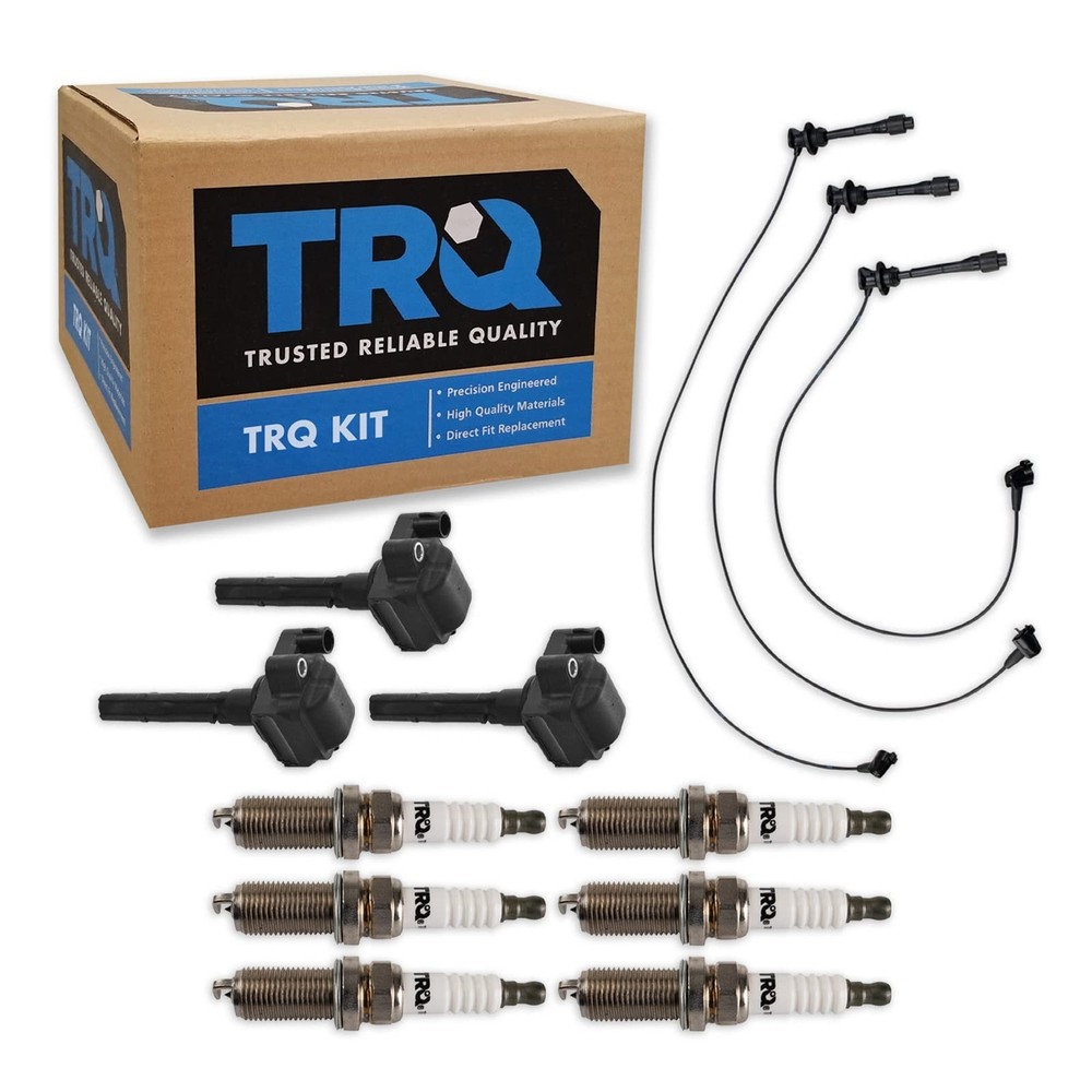 TRQ Ignition Coil and Spark Plug Kit 10 Piece Iridium Spark Plugs Compatible …