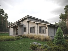 LUXURY PREFABRICATED LOG CABIN HOME KIT 2594 ft² / 241 m² – DISCOUNT CARD 3% off