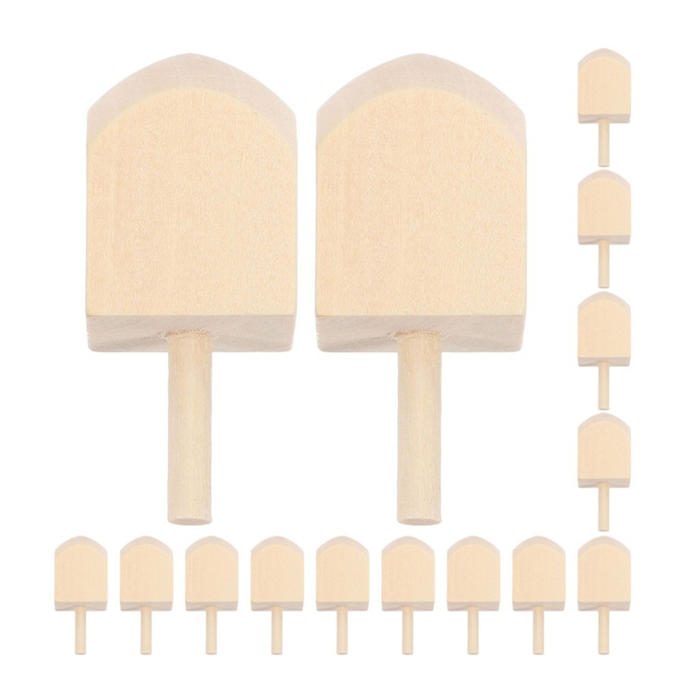 20 Pcs Chanukah Dreidel Wood Craft Wooden Hanukkah Gyro Toys