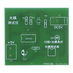 Optocoupler Tester Kit 555 Application Circuit Board Practice Welding DIY3891