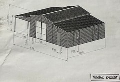 42′ x 30’x 13′ Metal Car Garage/Outdoor Storage Shed/Heavy Duty Galvanized Steel