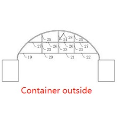 Chery 40’x40’x13′ Half Front Panel Container Canopy Shelter Parts