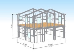 ADU KIT 30′ x 24′ x 19′ Tall Lightweight Galvanized Steel Garage & Apartment