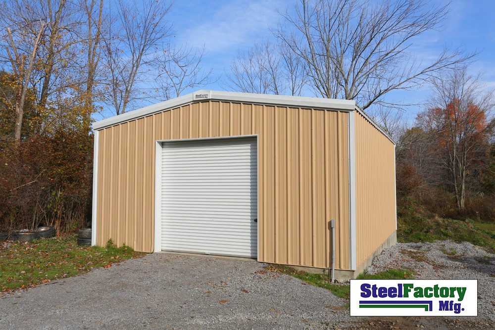 Steel Factory Mfg 20x24x10 Galvanized Metal Storage Steel Garage Building Kit