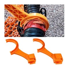 AUCELI 2PCS RV Sewer Hose Wrench, Fits Most 3 Inch and 4 4*1.7*0.3in, Orange