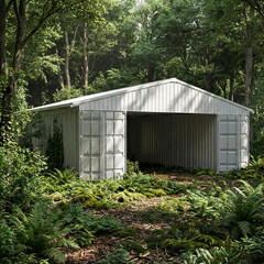 40’x36’x13′ Shipping Container Shelter/Heavy Duty Galvanized Steel(No Container)