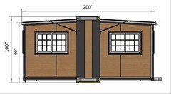 16½ft x 20ft Modern Luxury Mobile Expandable Prefab Container House Tiny Home